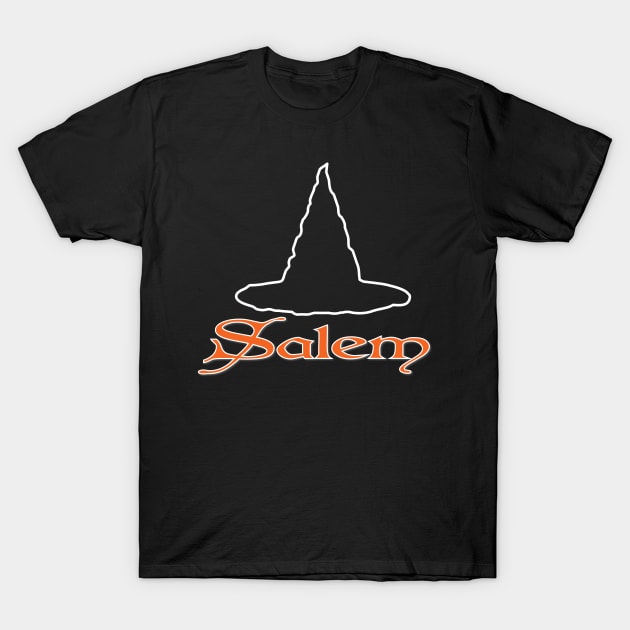 Salem Witch Hat T-Shirt by TheLeopardBear